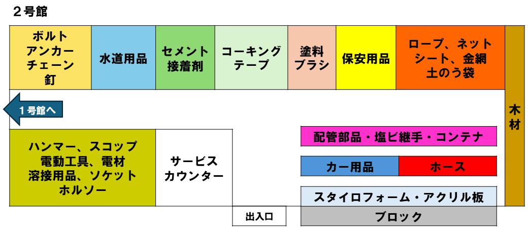 フロアガイド2号館